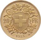 20 Franken 1926 B - Vreneli RAR - Lot mit 3 Stück